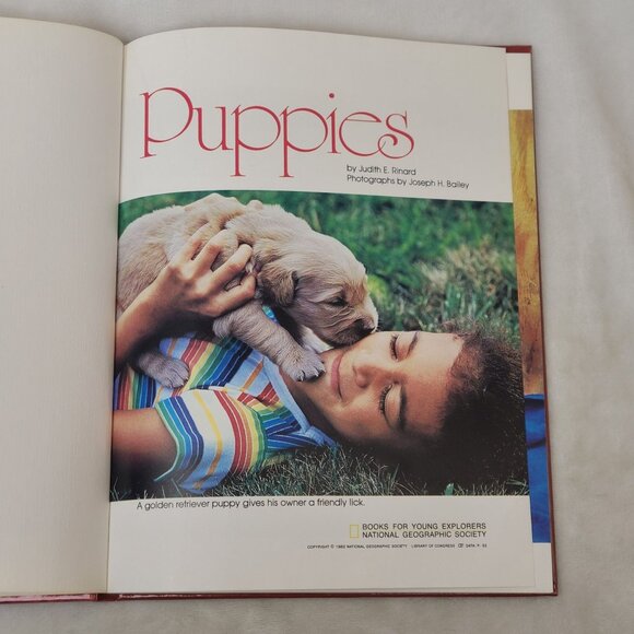 Puppies Hardcover Book National Geographic Society For Young Explorers 1982 - Picture 4 of 11